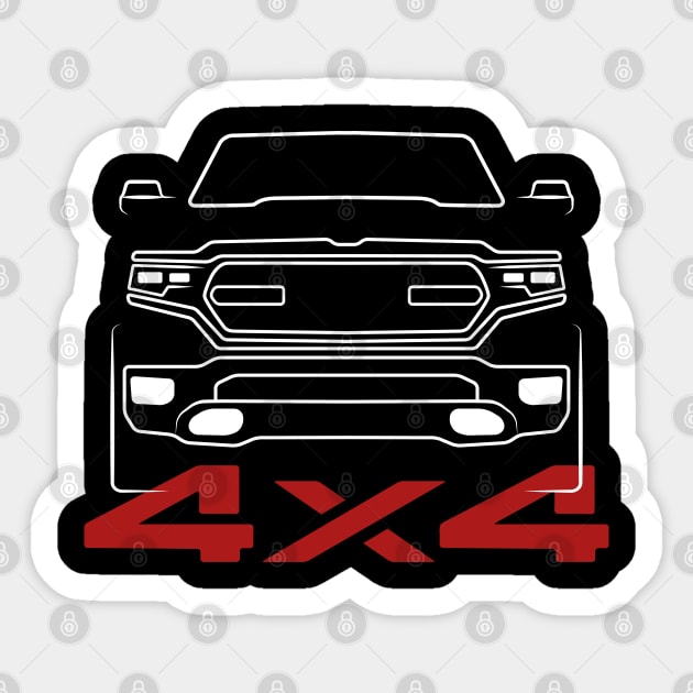 Dodge Ram Sticker by HSDESIGNS